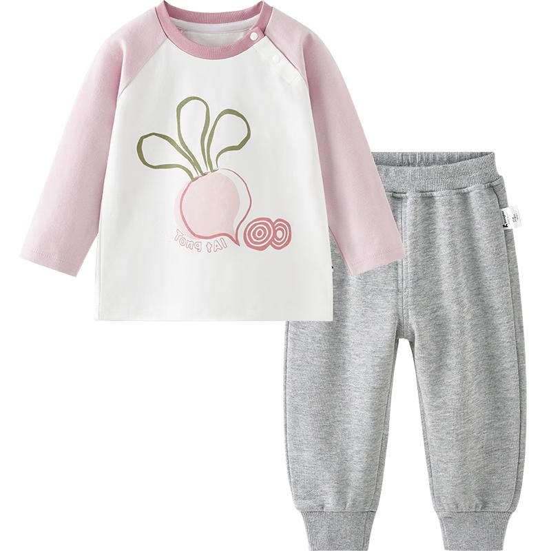 Tongtai Baby Unisex Long Sleeve T-Shirt & Pants Set 120cm