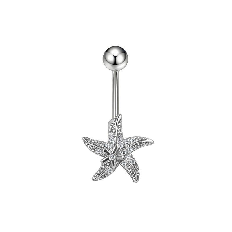Gaibei Starfish Butterfly Trendy Navel Ring Jewelry