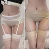 Lace Suspender White Stockings Women'S Hanging Open Crotch Free-To-Take Socks Imperial Sister Summer Ultra-Thin Black Jumpsuit High Stockings