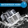 FARBIN 12V Marine Snail Electric Horn 304 Stainless Steel Super Loud Car Horn Waterproof Warning Electric Horn For Speedboat Car