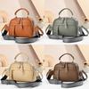 Pu Leather Shoulder Bag With Zipper Pockets And Adjustable Strap For Daily Use
