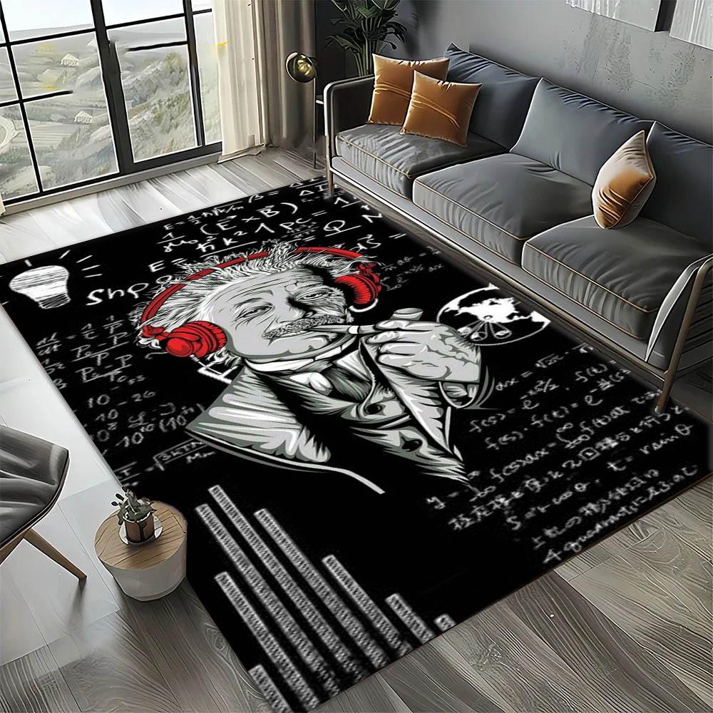 3D A-Aalbert Cool E-Einsteines Carpet Rug