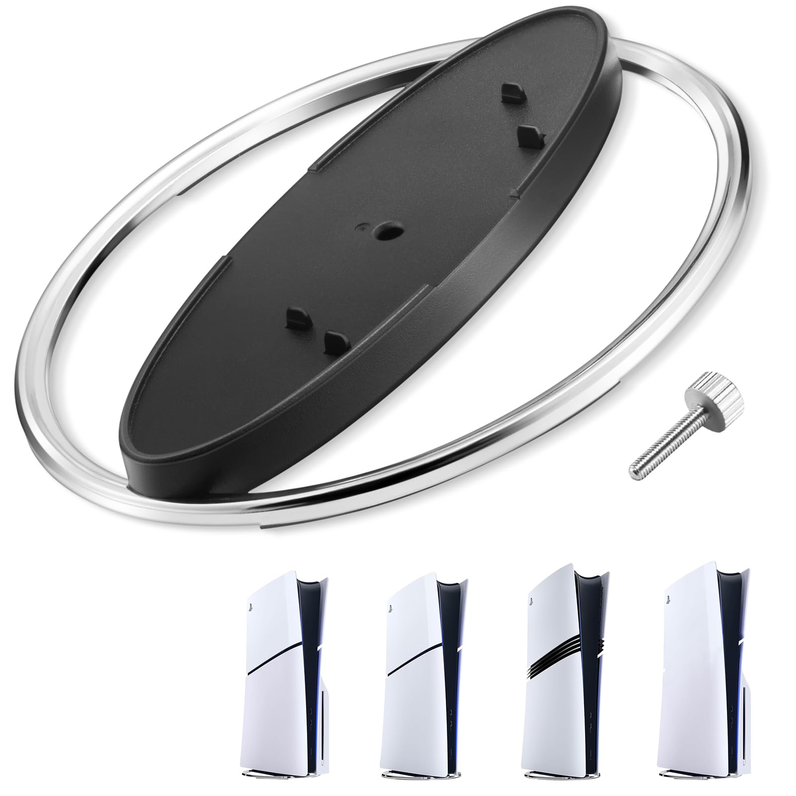 

Latest Witpick PS5 Stand Vertical PS5 PS5 Slim PS5 Pro Vertical Stand Space Heat Dissipation Made of Easy Compatible with All PlayStation 5 Vertical