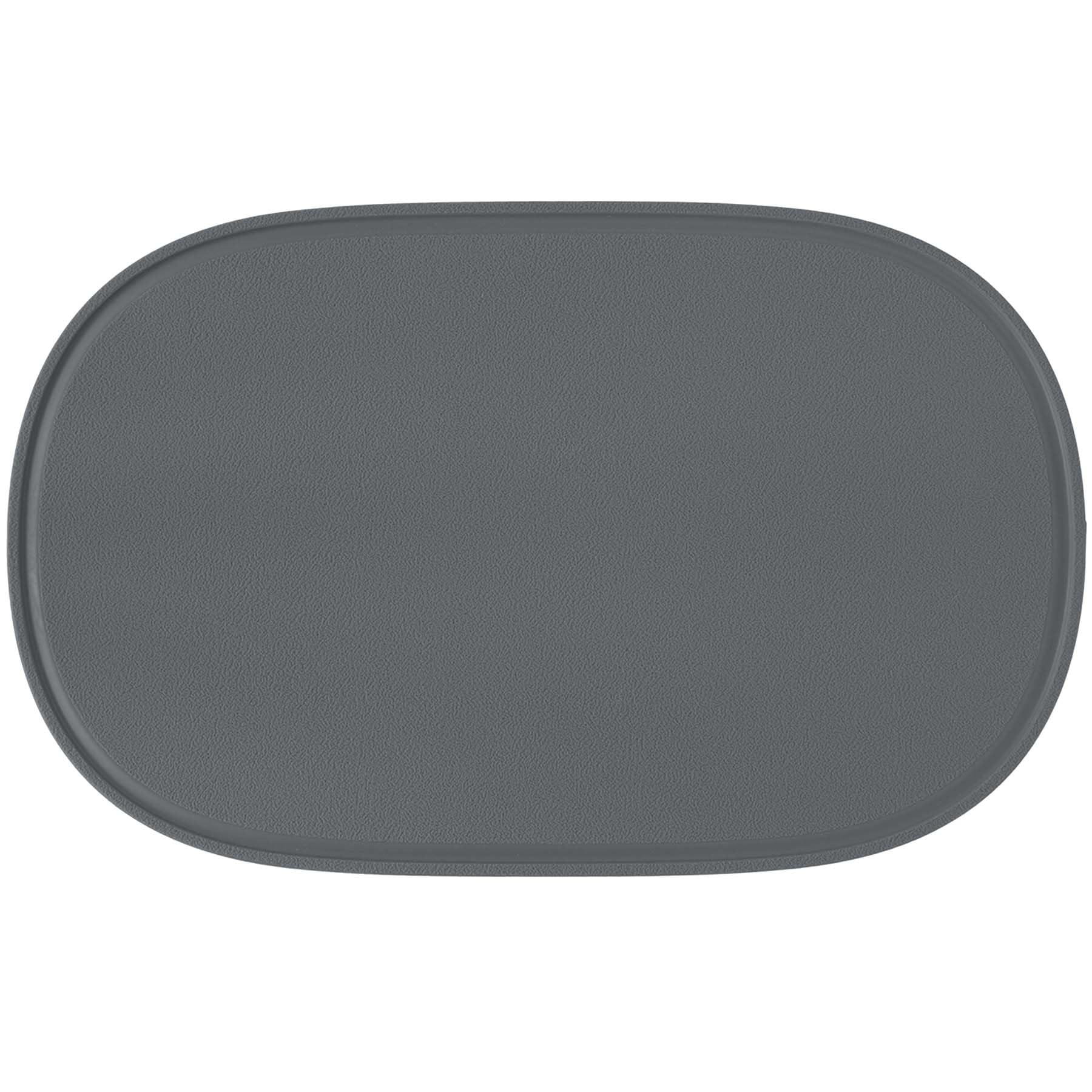 Nagao Thin Cutting Dark Dishwasher Made in 43x27cm Heat Oval Soft Cutting Board Board, Gray, Safe, Japan, (Large Size), Resistant, Antibacterial,