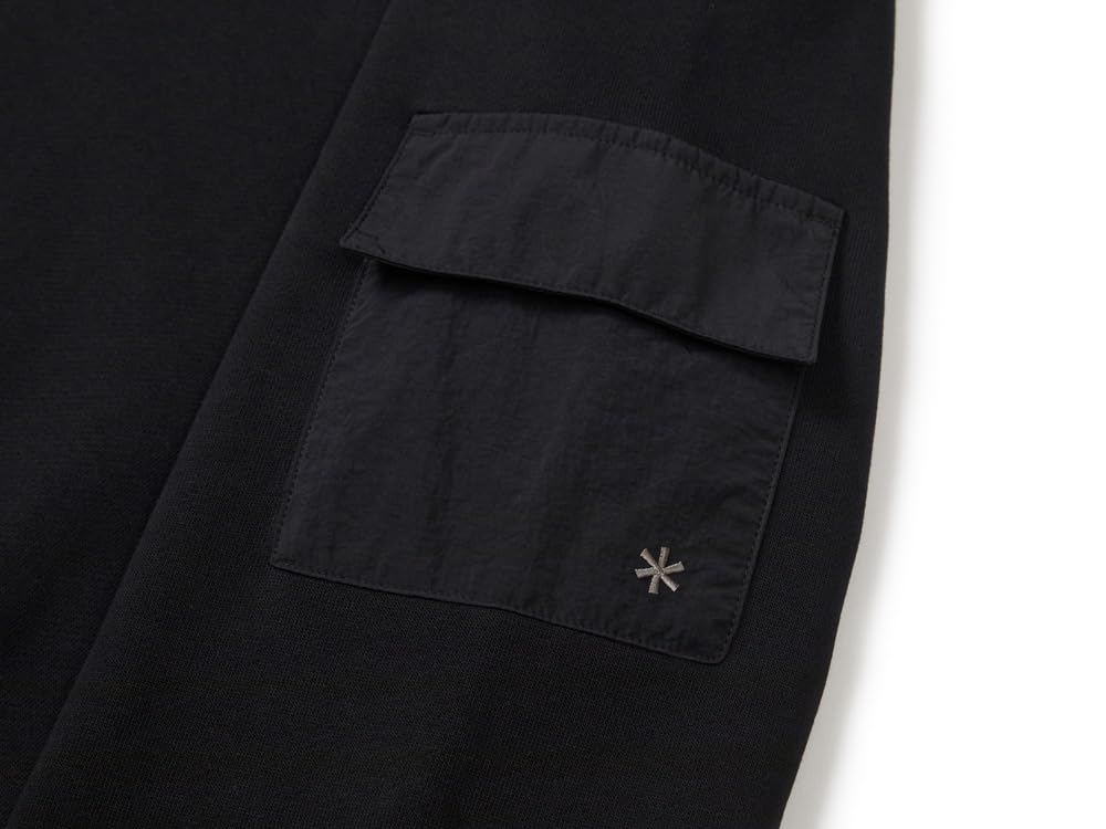 Snow Peak Land Pocket Sweatshirt Size and Sweatshirt GS-S25FMFHT60, Black, M, Men's Women's, Tops,