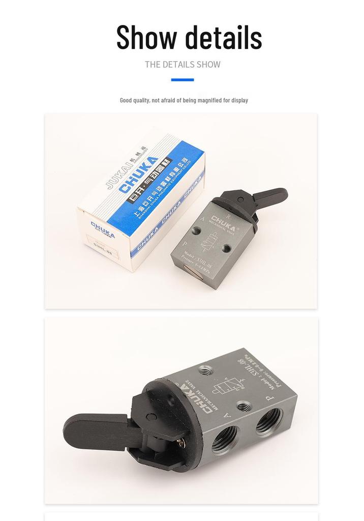 Jukai CHUKA Long Handle 3-Way 2-Position Manual Lever Valve (S3HL-M5/06/08)