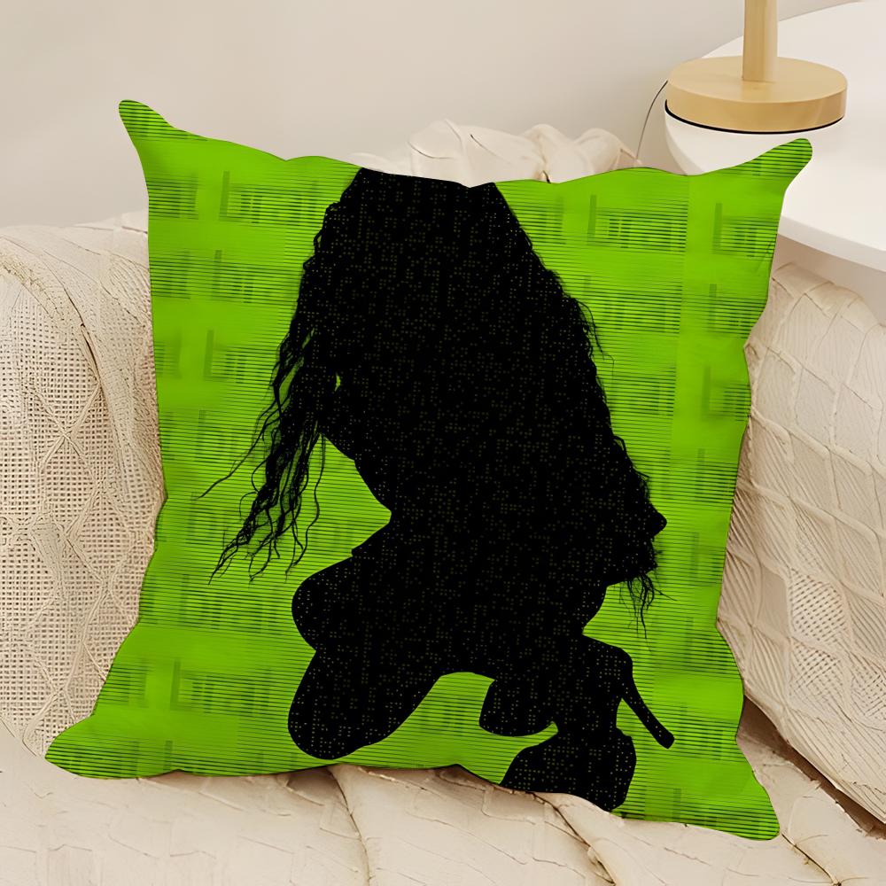 

Singer CCharli XCX BRAT Pillow Case Natural Linen DoubleSided Printing Sofa Home Decor Cushion Cover 30X30cm