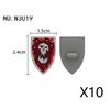 Medieval Military Parts Building Blocks Warrior Soldiers Castle Figures Knights Printed Shield Helmet Accessories DIY Bricks Toy