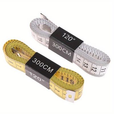 Durable Soft 3 Meter 300 CM Sewing Tailor Tape Body Measuring Measure Ruler Dressmaking PVC Plastic