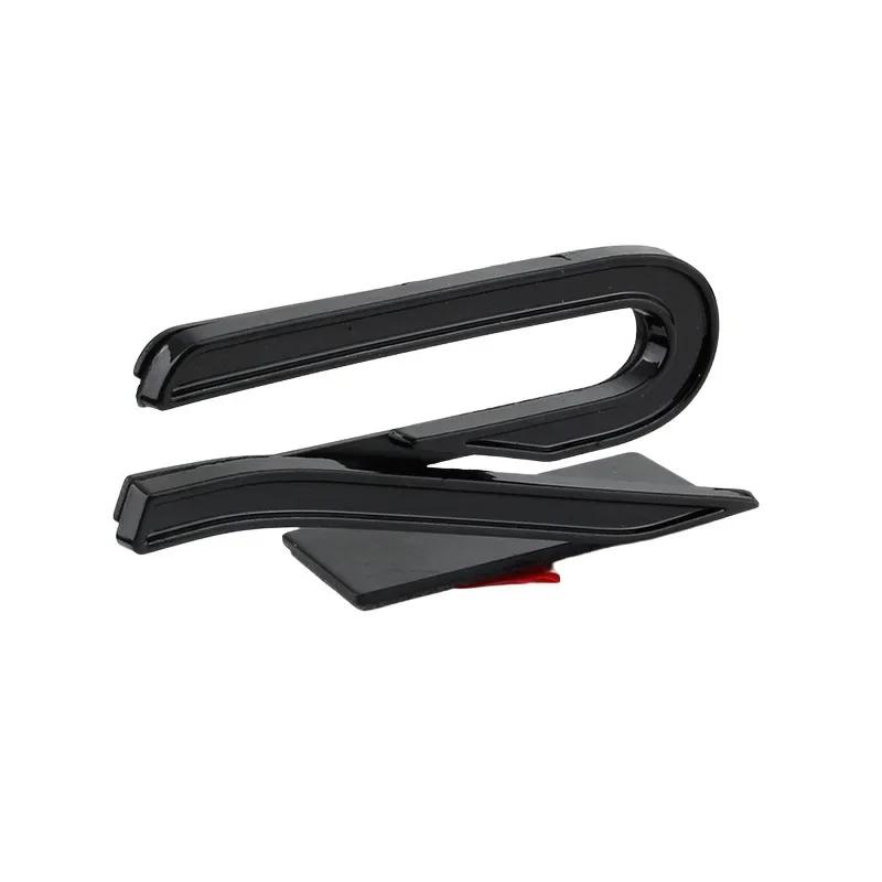 1Pc Metal R Car Front Grille Emblem Stickers Decals for Volkswagen VW Golf 5 6 7 8 R LINE Beetle Passat Tiguan Jetta Accessories