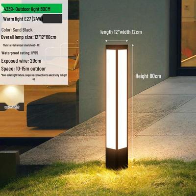 OEING Outdoor Garden Pillar Light