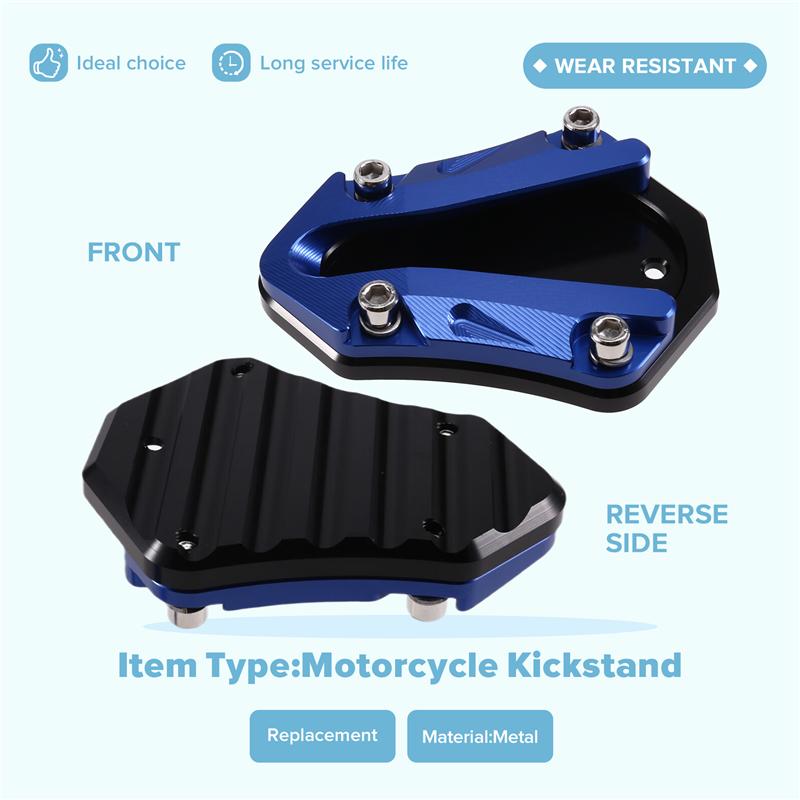Motorcycle Kick Stand Foot Side Stand Enlarger Plate Kickstand Extension For ZONTES 368G