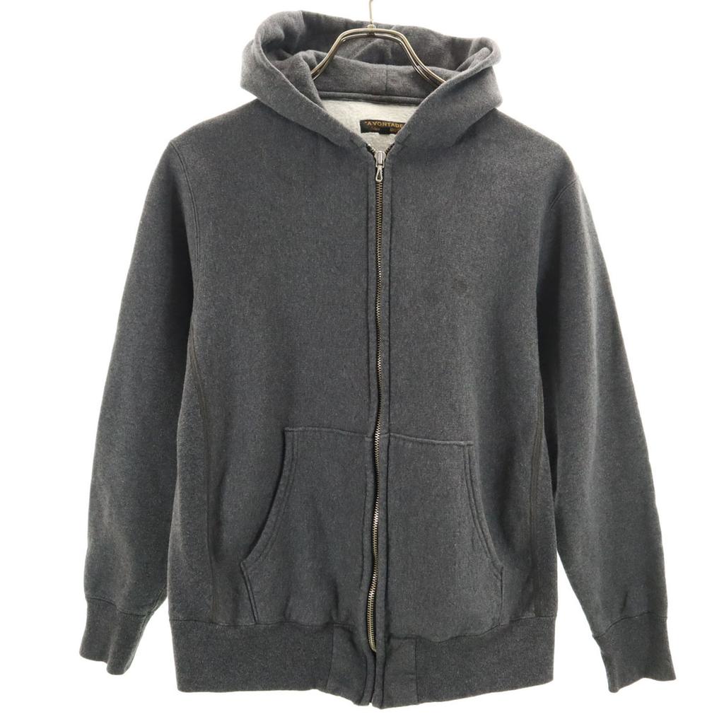 A VONTADE Long sleeve Zip hoodie S Gray Back brushed Women Used