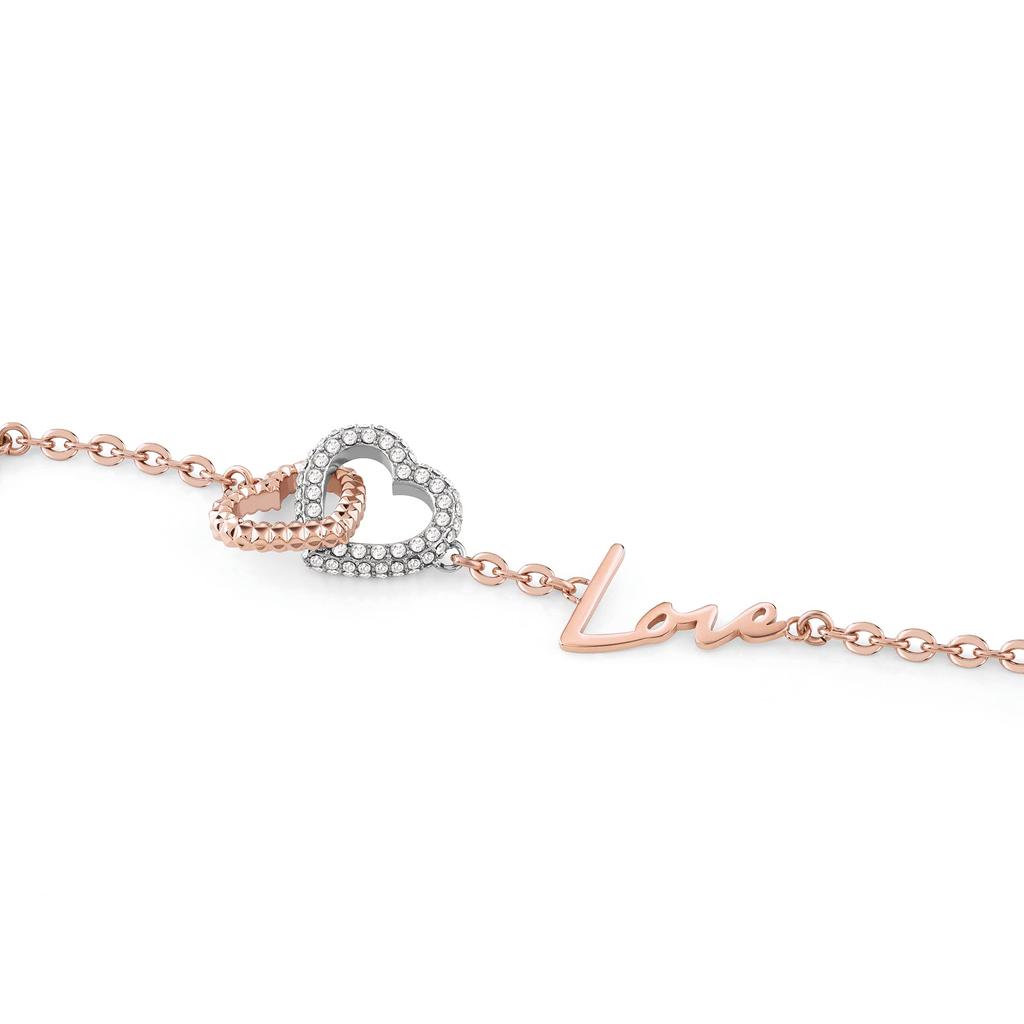 Philipp Plein Jewelry ROCKED HEARTS PJZEA12BU Rose Gold Bracelet In Stainless Women's Steel.