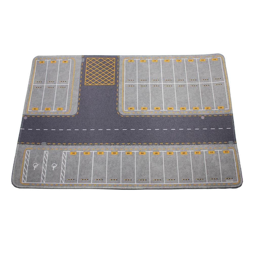 1:Parkovací silnice garáž fotbalové hřiště hrací podložka podložka pod myš pro model odlévaného auta panenky zobrazení scény v měřítku 64