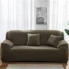 Elastic Sofa Slipcover Pure Color Universal Fit Full Wrap Couch Cover for Single Double 3 4 Seater Sofa