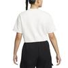 Nike Crop Tops Women's White Crew Neck Moderate DM6745-030