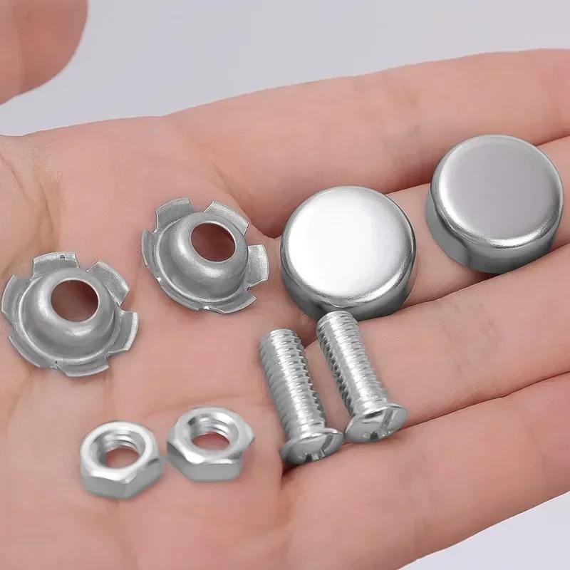 Śruba mocująca tablicę rejestracyjną samochodu o średnicy gwintu 16 mm do pojazdów elektrycznych, klamra mocująca ze stali nierdzewnej, zapięcie antykradzieżowe