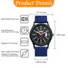 Military Watch with Nylon Luminous Analog Simple and Stylish Quartz Fashion Accessory Perfect Gift for and Day Men's Strap, Waterproof, Display,