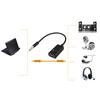 3.5mm Audio Splitter Compatible Plastic Practical Cable Small Audio Adapter for Mic