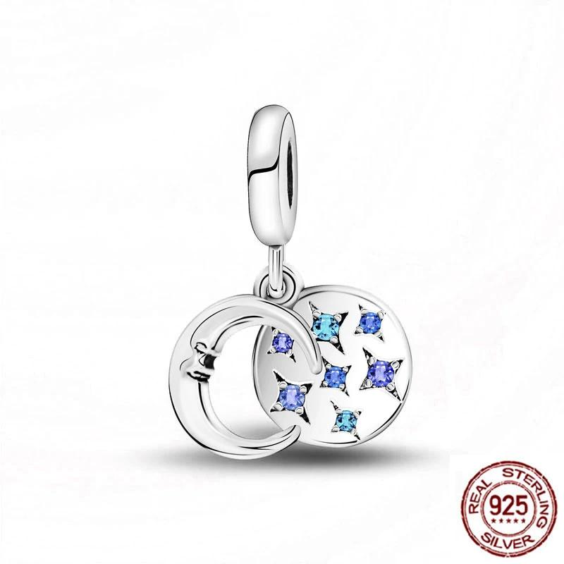 Blue Butterfly Animal Charm Bead Components Compatible With Authentic Original Bracelet High Quality Fine Jewelry Necklace Copper Metal Bead
