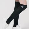 DOYOUKNOWMC ALL SEASON Solid Black Over-the-Knee Socks