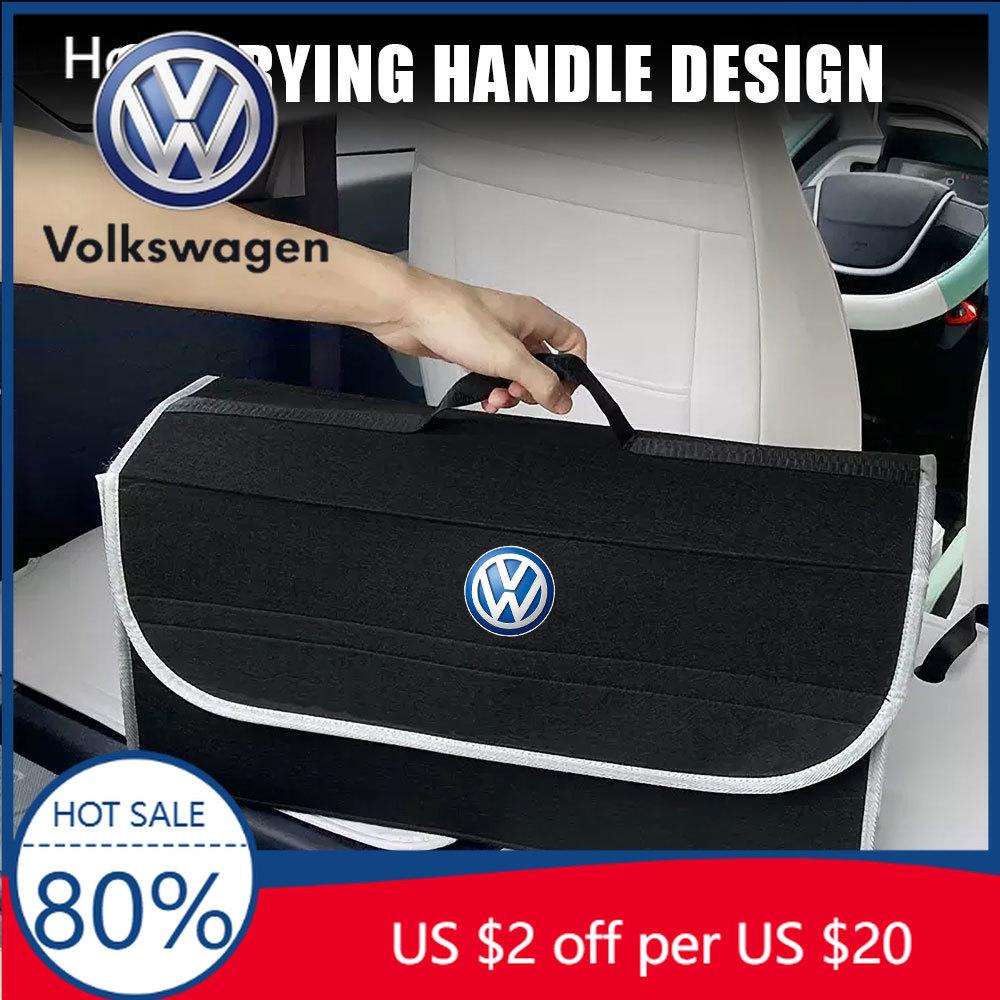 Pro VW Volkswagen Jetta MK5 Golf Úložný box do auta Měkký plstěný Organizér do kufru auta Skládací pro Volkswagen VW RLINE Beetle Tigua