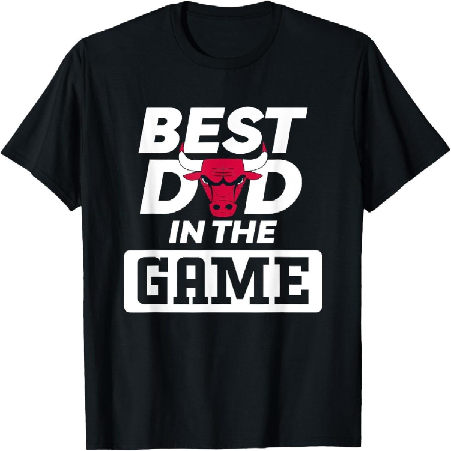 

NBA Father s Day Best Dad In The Game Bulls Logo T-Shirt XXXXXL різнокольоровий