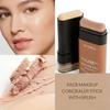 1pc Matte Foundation Stick with Brush Flawless Coverage Liquid Foundation Face Cosmetics