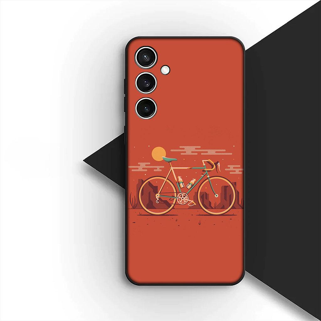 Mountain Bike Cycling Art Silicone Phone Cover for Xiaomi Redmi 15 15C A4 A5 9A 9C NFC Note 9 8 9T 8T Soft Case