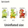 3pcs Stand Base Animal Balloons Forest Party Tyrannosaurus Rex Dinosaur Balloons Children Birthday Dinosaur Balloon Decora