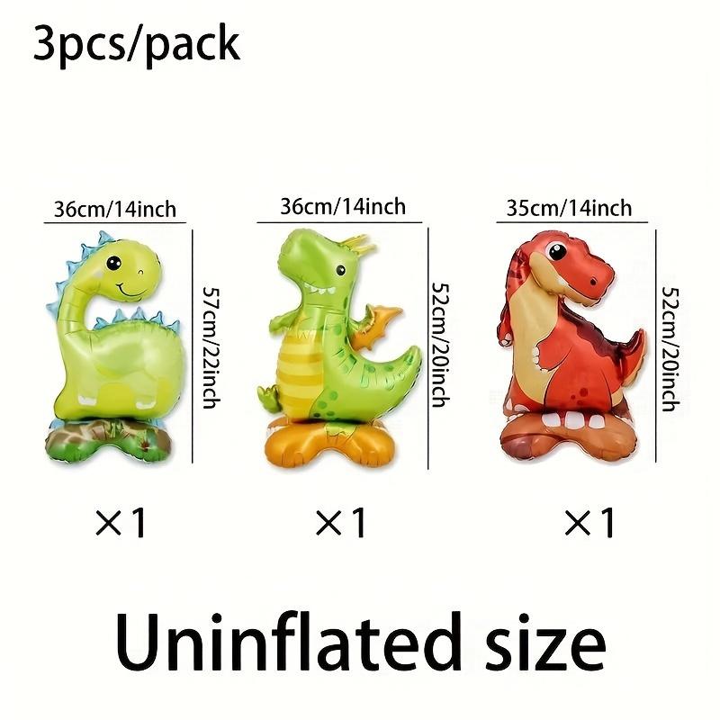 3pcs Stand Base Animal Balloons Forest Party Tyrannosaurus Rex Dinosaur Balloons Children Birthday Dinosaur Balloon Decora