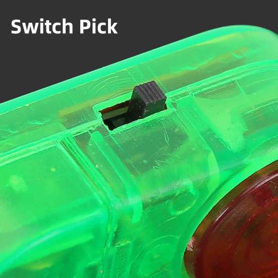 2Pcs Fishing Bite Alarm Lamp with Silicone Clip 80dB Night Fishing Rod Alert Light Sensitive Electronic Bite