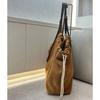 New first-layer cowhide leather suede matte tote bag vegetable basket handbag shoulder messenger bag women's bag