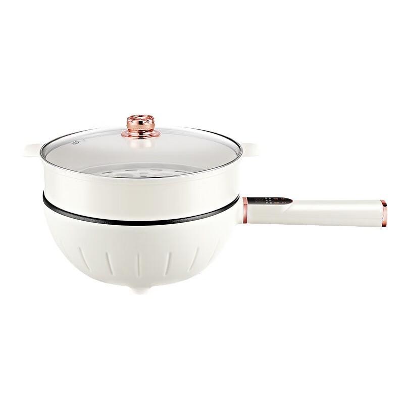 OIMG Stainless Steel Electric Stir-Fry Wok with Steamer