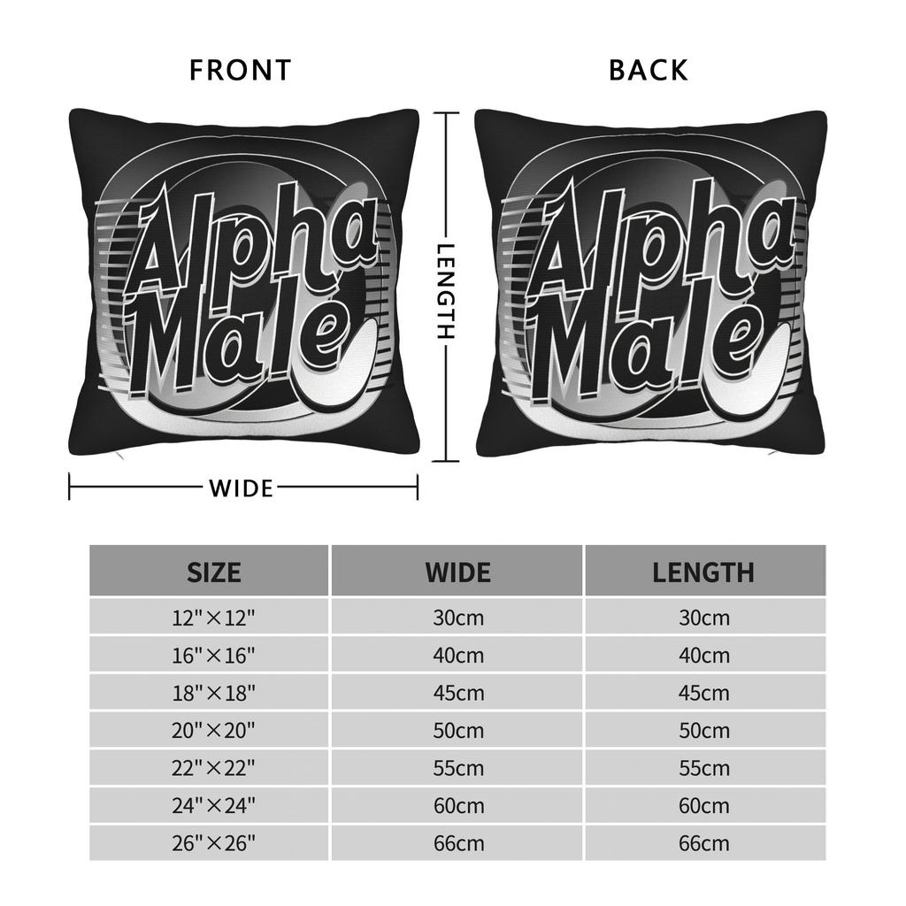 Pillow Cover Alpha Male Symbol Design Cute Funny Pillow Case For Sofa Couch Bed Living Room Pillowcases