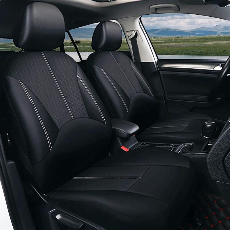 All-Season Universal 9-Piece PU Leather Car Seat Cover