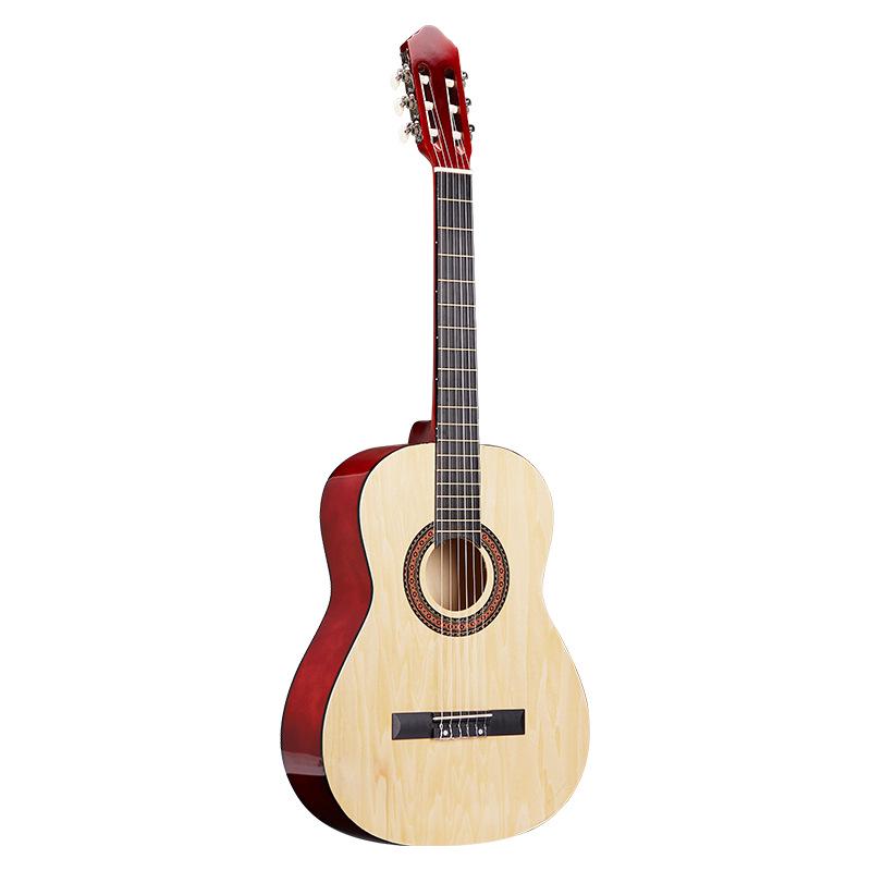 30-Inch Classical Guitar, All Linden Wood, Gloss Finish, Rounded Corners