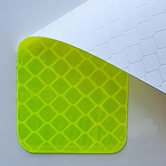 10Pcs Rectangle Shape Reflective Decals Decorative Creative Waterproof Reflective Sticker for Car