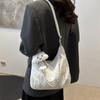 Stylish 2024 New Arrival Large Capacity Tote Bag For Casual Summer Commuting In Black White Pink