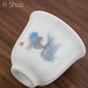 Ceramic Whiteware Tea Cup Set Kung Fu Ceramic Teacup Individual Cup Master Cup Teacup Small Ceramic Teacups