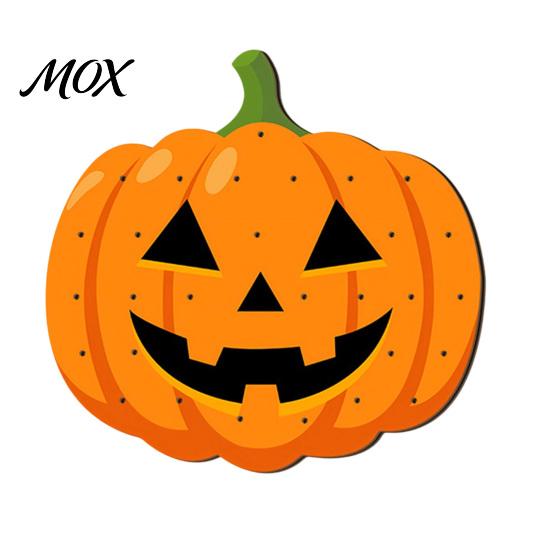 Tabletop Holiday Decoration Halloween Wooden Lollipop Display Stand, Spider Web Ghost Party Favors Pumpkin Shaped Candy Holder, Decor Ornament