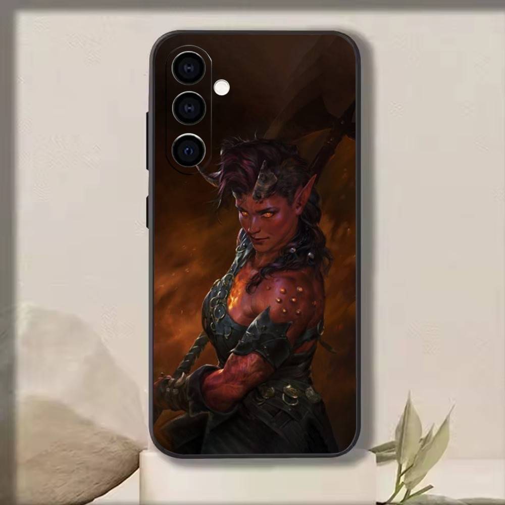 Baldur's Gate Phone Case For Samsung Galaxy A73,A72,A71,A70,A53,A52,A51,Soft Silicone Black Cover