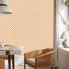 Vichy Cream and Coral Plaid Wallpaper for Living Room and Bedroom 50x1000