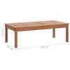 Garden Lounge Set with Cushions 4 Piece Solid Acacia Wood