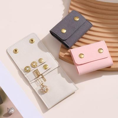 Foldable Necklace Ring Packing Bag Small Earrings Organizer Mini Jewelry Display Bag  Travel