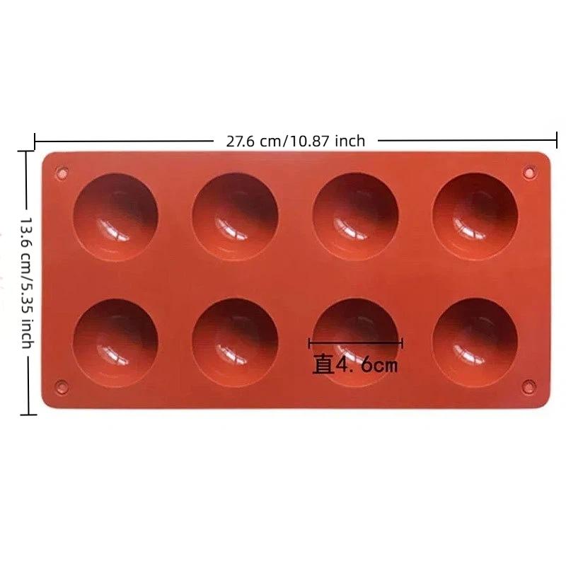 Multiple Round Ball Shape Silicone Molds Cake Decorating Tools, Chocolate Mold, Ice Cube Mold, Making Jelly Mousse Dessert Mold