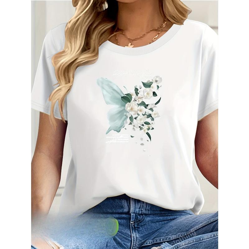 

Женская футболка с коротким рукавом, европейский размер, на выбор покупателя, с принтом из букв с узором, предпочтительный подарок для женщин S белый