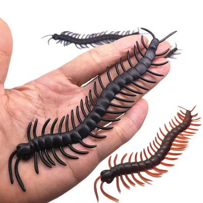 Spoof 10Pcs Interaction Toy Super Big Realistic Fake Centipede Toy Funny Prank Novelty Gift For Halloween Scary Jokes Toys