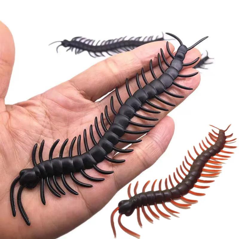 10 Pezzi Giocattolo Interattivo Falso Super Grande Realistico Millepiedi Giocattolo Scherzo Divertente Novità Regalo Per Halloween Giocattoli Scherzi Spaventosi